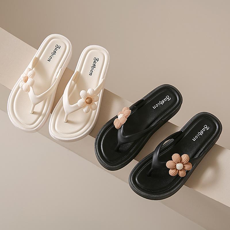 Flip-flops for Female Students Durable and Anti-slip Flat Shoes Beach Shoes