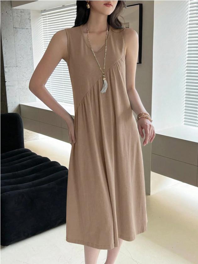 2026 European and American women s clothing explosive summer new fashion temperament commuter vest dress S