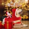 Santa Dog Costume Christmas Pet Clothes Santa Claus Riding Pet Costumes Party Dressing Up Dogs Cats Outfit