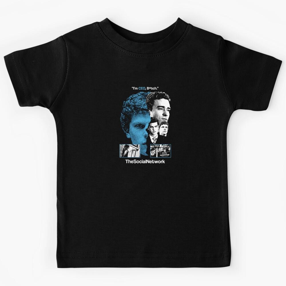 Andrew Garfield Social Network Movie Collage Portrait Kids T-Shirt 170