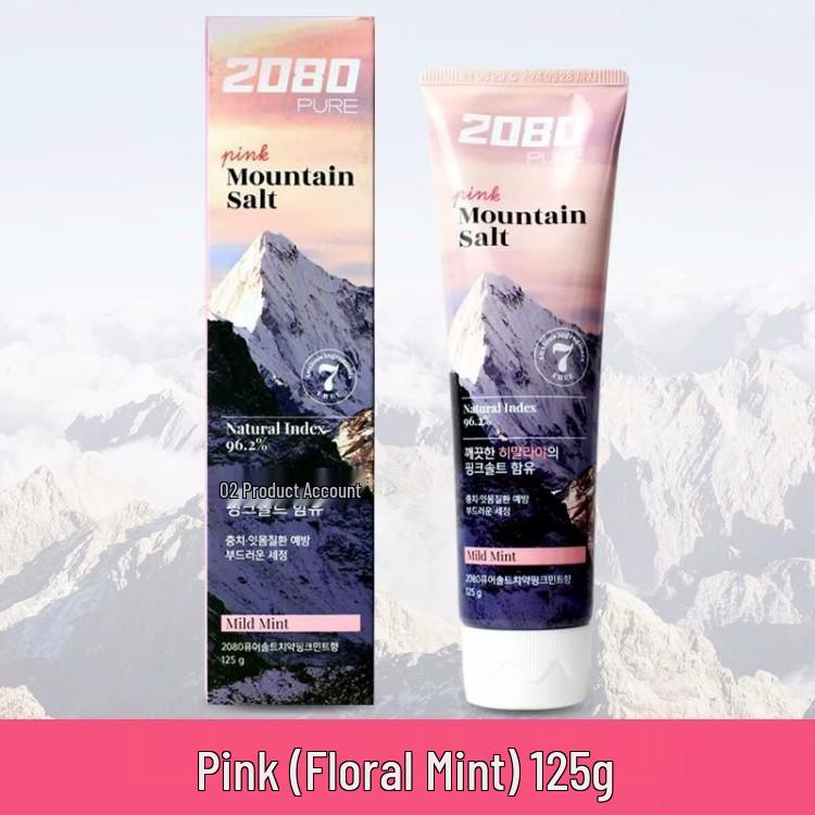2080 Korea Himalayan Pink Salt Mint Fresh Breath Toothpaste 125g