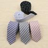 Men'S Tie 6Cm British Style Tie Men'S Dress Business Black Narrow Tie