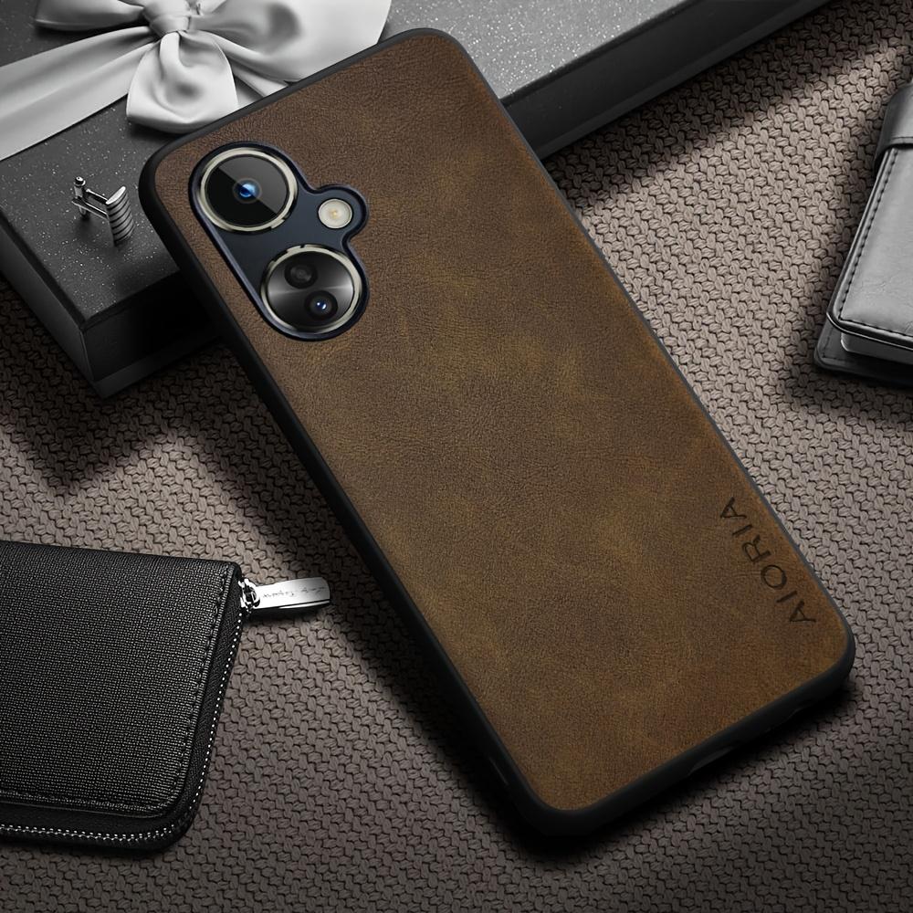 Phone Case - Luxury Retro Faux Leather Phone Case for Oneplus Nord CE CE5 CE4 CE3 CE2 Lite 5G N30 Matte Soft Bumper Hard Back Cover  Case
