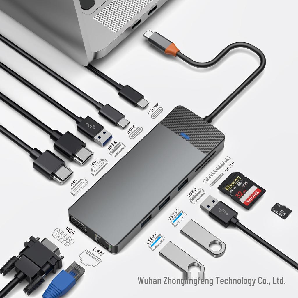 Wiwu Jiemashi 12-in-1 USB-C Multiport Adapter Hub