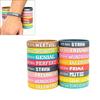 Waterproof Silicone Inspirational Bracelet Multi Color Options For Sports Travel Gym Lightweight Sturdy Design