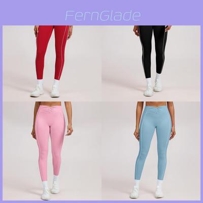 High Waist Yoga Pants With Knitted Nylon Fabric For Fitness And Running For Women
