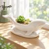 Minimalist Modern Stationery Holder Whale Shaped Decorative Storage Bowl, Ocean Theme Jewelry Tray for Ring Earring Sturdy Sculpture Container