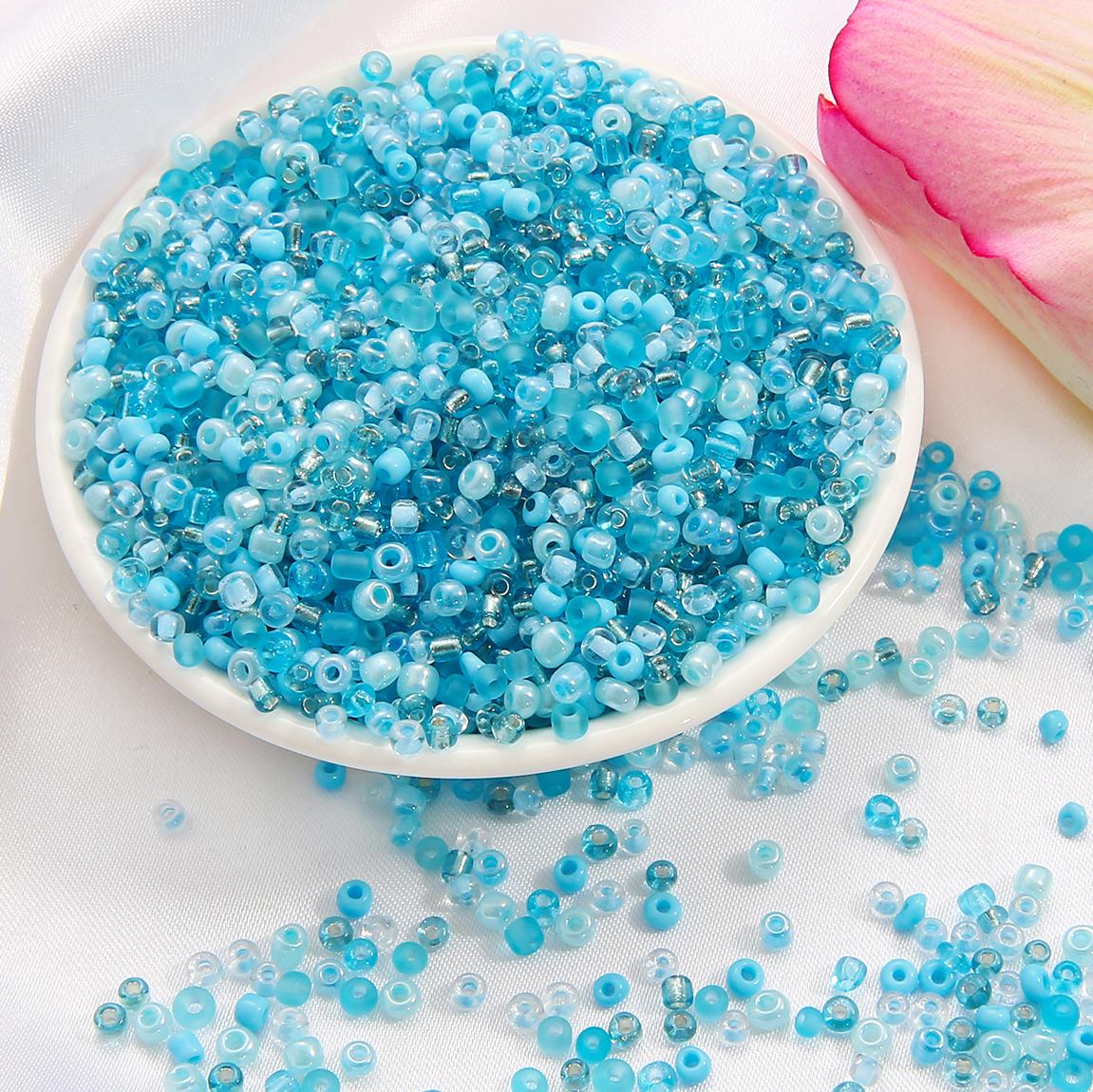 

1000 шт. 3 мм Шарм Чеське скляне насіння Розпірні намистини DIY Браслет Намисто Аксесуари для виготовлення прикрас 3mm 1000pcs