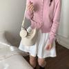 New Women Top Handle Bags  Fashiable and Versatile Shoulder Bag Soft Leather Bucket Casual Commuting Bag Summer Fashi