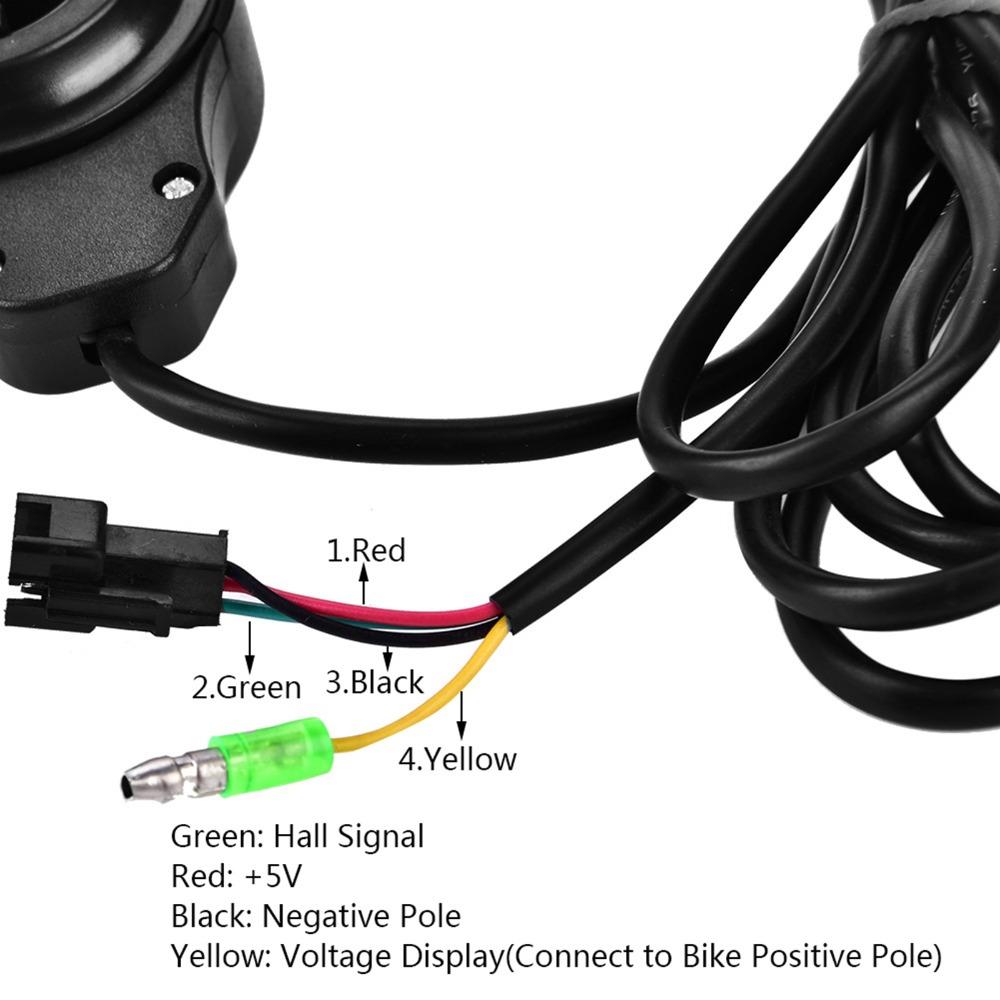 Black Scooter Thumb Throttle 12V-99V Thumb Throttle  Electric Scooter Accessory