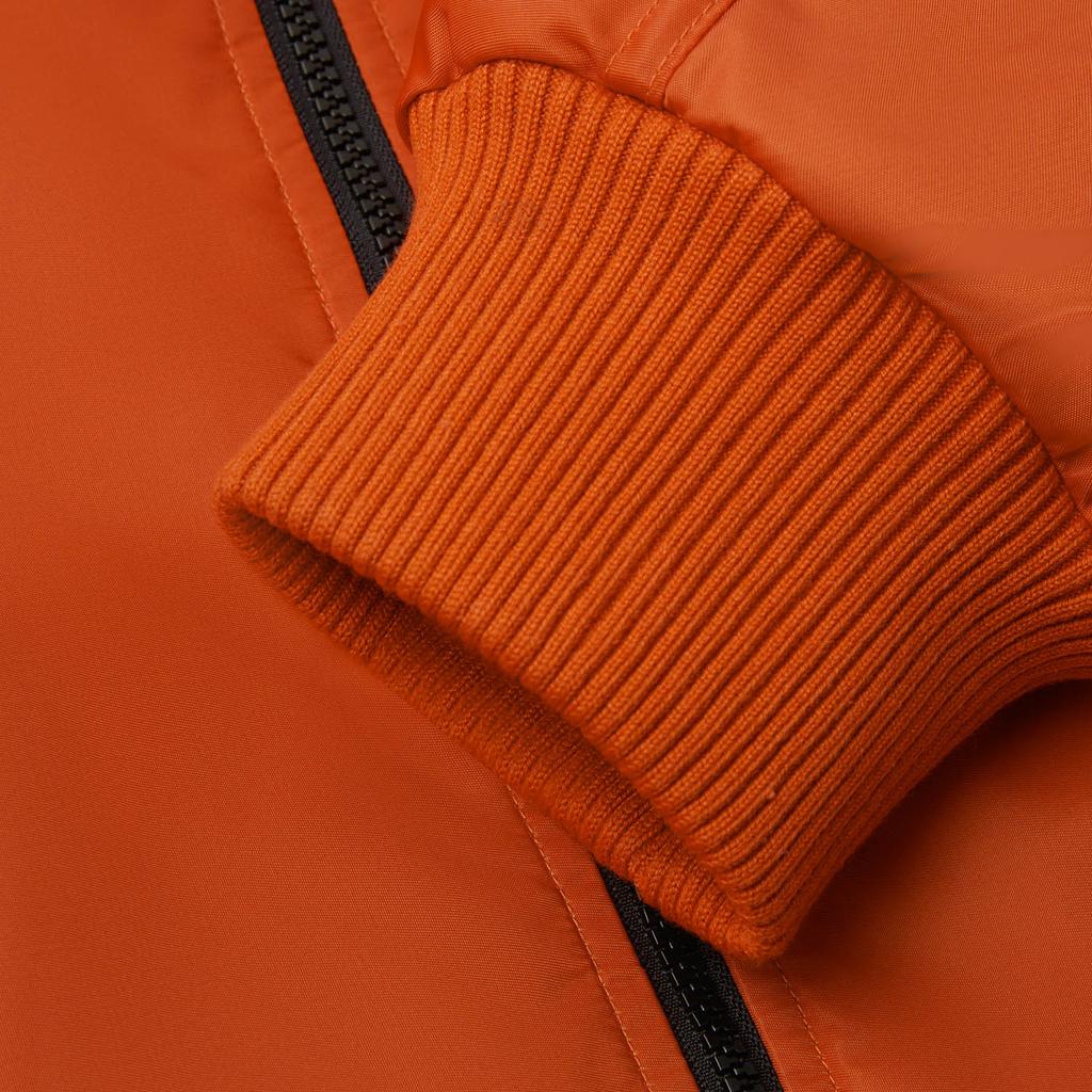 Li Ning Sport Fashion Series Letter Baseball Collar Zipper Short Sleeve Cotton Jacket Men Jacket Ochre-Orange AJMU185-4