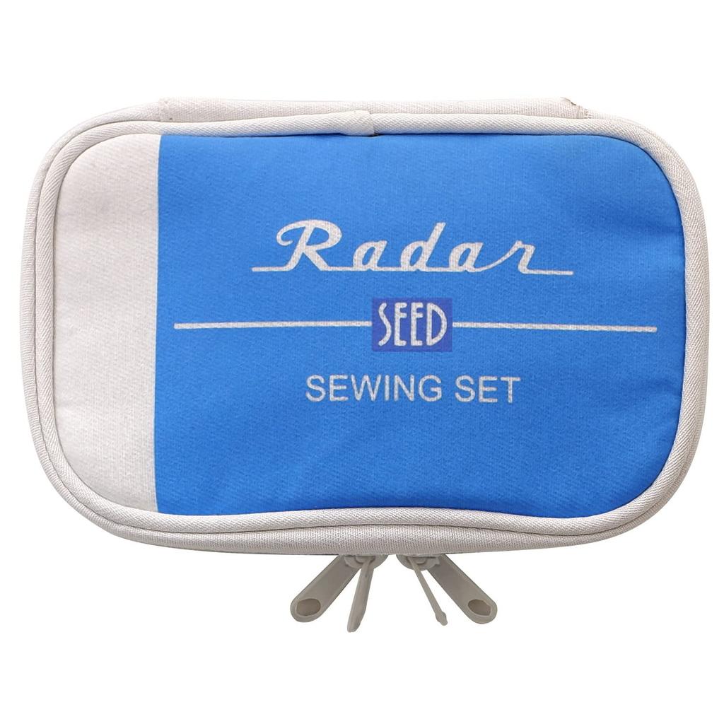 Misasa Radar Sewing Kit Zipper Pouch White x Blue 1486 No.