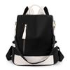 Women's Lightweight Oxford Cloth Backpack: Fashionable, Splash-Proof, Contrast Color, Large Capacity for Travel or School CLE
