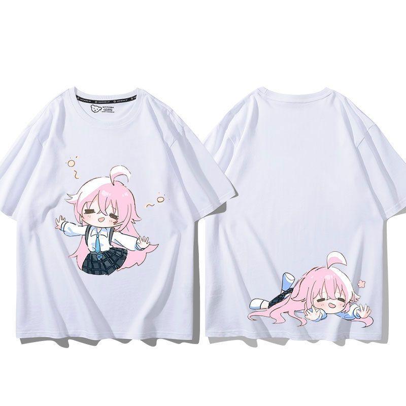 Anime Cosplay Blue Archive Azusa Fashion T-shirt Summer Shirt Fans Short Sleeves Man Girl Clothes Tees Gift Pure Cotton Tops