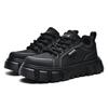 Spring Men's Low-Top Korean Style Leather Sneakers - Trendy, Casual, Comfortable, Thick Sole, Lace-Up Fashion Shoes