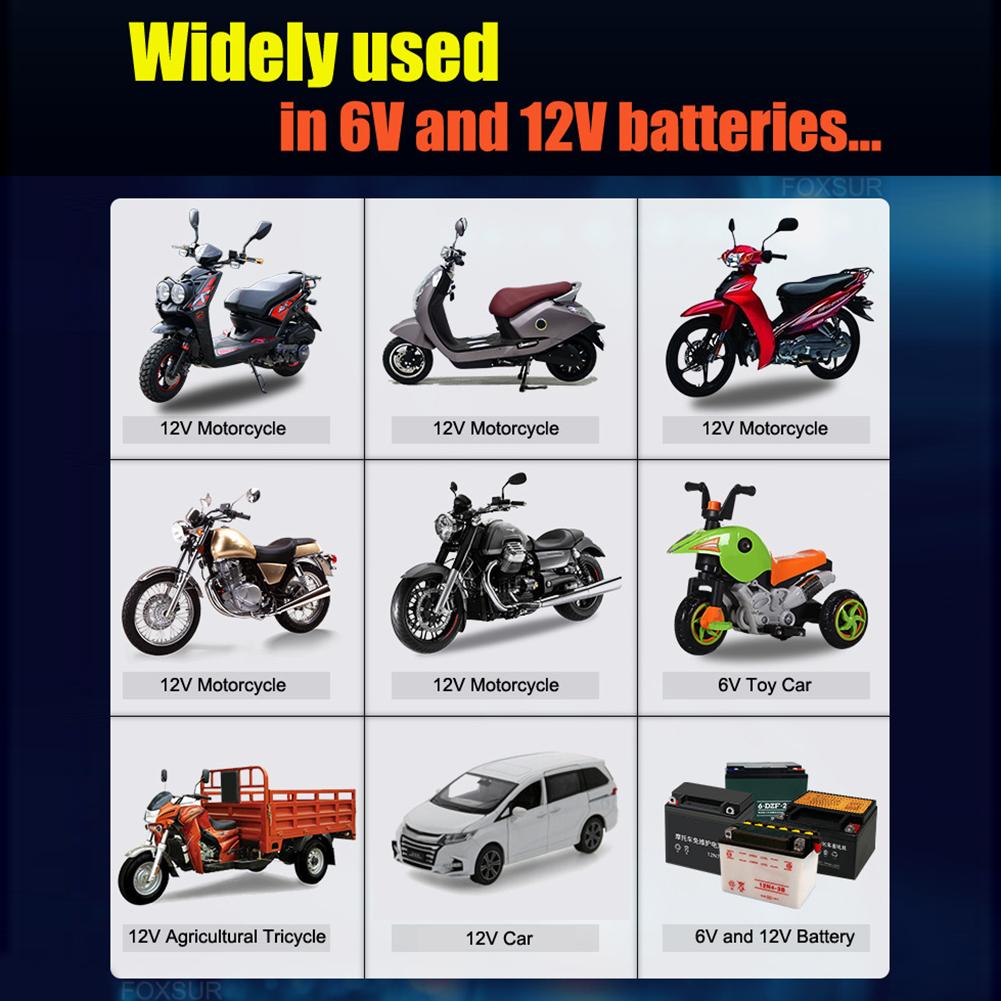 6V 12V 2A Digital Car Battery Charger LCD Display Intelligent Pulse Battery Charger Pulse Repair Charger for Lead-Acid GEL AGM