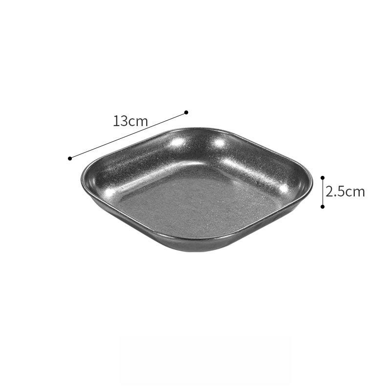 Plate For Fries And Chicken Tableware Fries Serving Tray 304 Stainless Plate Multiple Sizes Available Commercial Grade