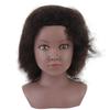 Afro Mannequin Head Realistic Human Hair Black Skin Resin PVC African Manikin Curly Mannequin Head
