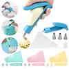 17 pcs/Set Reusable Baking Tool Kit with Nozzle Tips Pastry Icing Pen Piping Bag  Piping Aid