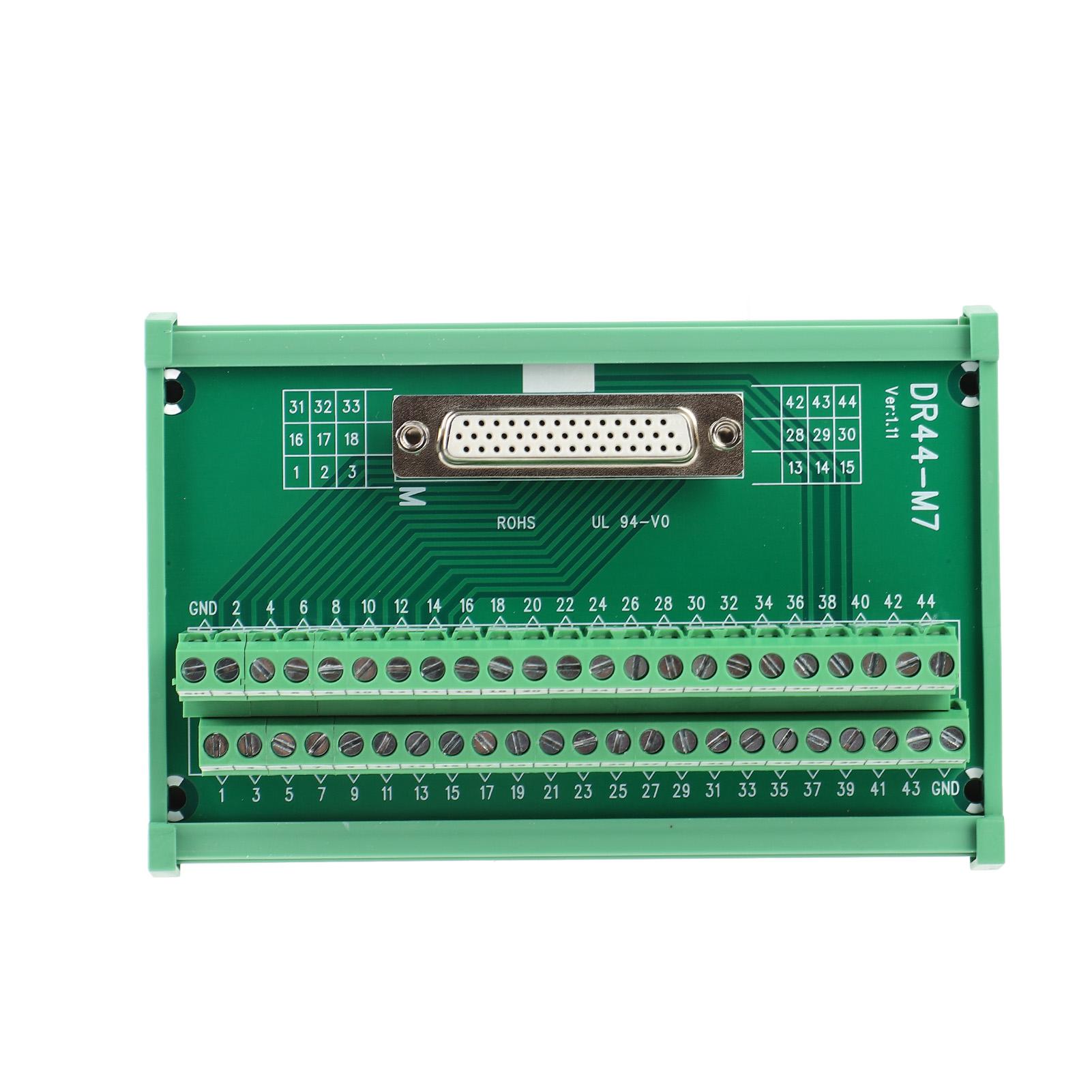 

Terminal Block Female Header Interface Connector Break Out Board Module DC 60V DR44M7