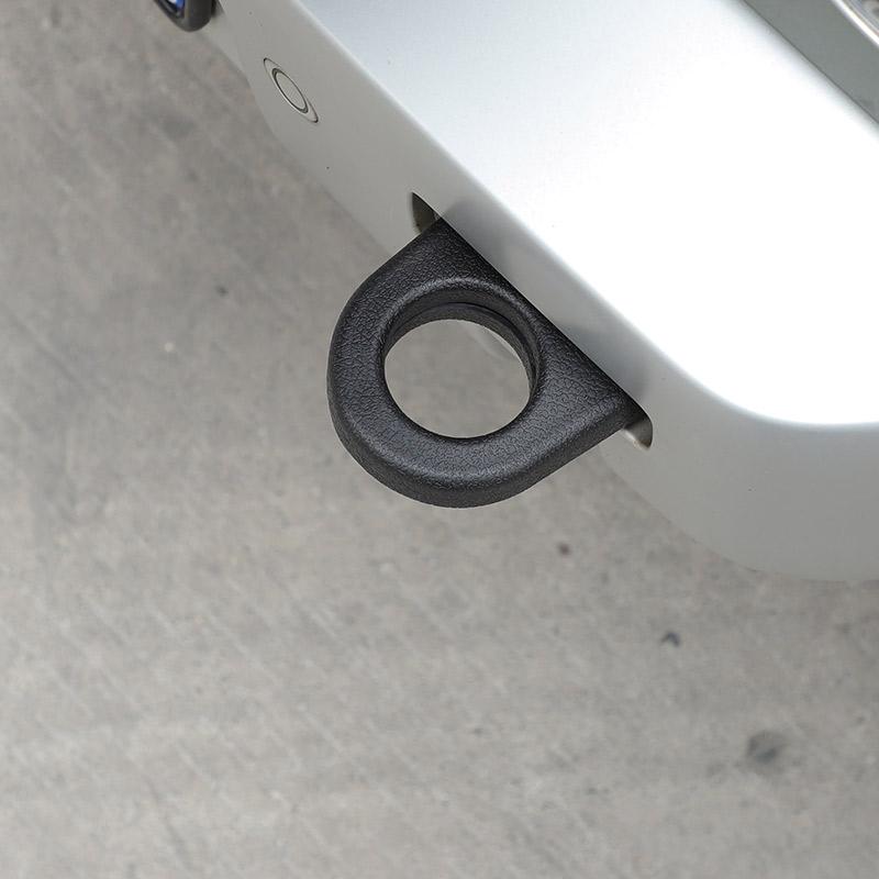 For Land Rover Defender 110 2020-2026 TPE Car Iron Tow Hook Rescue Rear Trailer Hook Protective Decorative Accessories