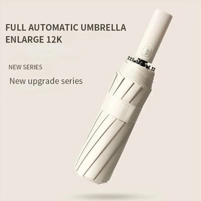 Strong Wind Resistant 24K Automatic Umbrella Rain Women Windproof Handle Men Business Outdoor Travel Umbrella