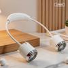 Modny mały wentylator montowany na szyi z wieloma ustawieniami prędkości, ładowanie przez USB, wentylator montowany na szyi dla leniwych, przenośny wentylator montowany na szyi