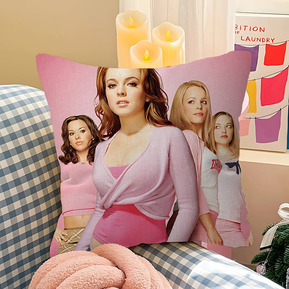 Campus Youth Mean Girls Movie Personalized Pillow Dust Cover Bedroom Kids Party Decoration Pillowcase Birthday Children Gift