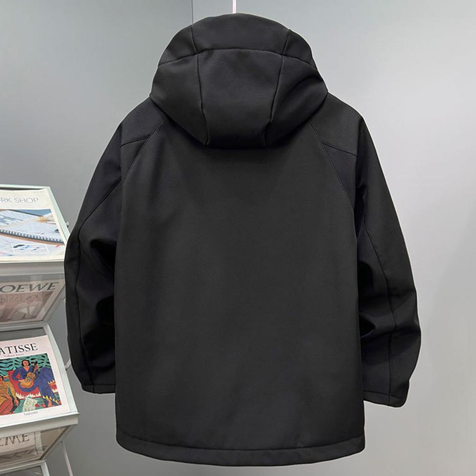 Herren Jacken Softshell Mäntel Herbst Winter Fleece Kapuzen Windjacke Mann Große Größen 11XL 10XL Jacken