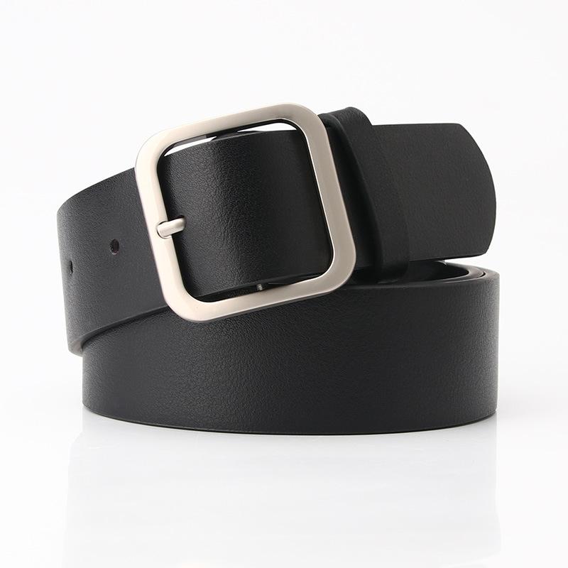 This New Korean-style Women's Belt Is Retro, Simple and Versatile. It Features A Square Buckle and Pu Leather, Making It A Popular Belt for Women