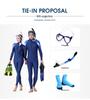 Unisex Multifunctional One-Piece Diving and Snorkeling Swimsuits with Sun Protection