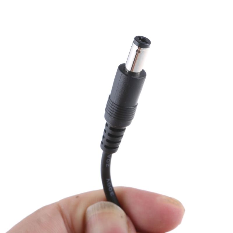 DC5521/DC5525 Power Cable 5.5x2.5mm/5.5x2.1mm Connector Wire Line 1 To 2 Y Splitter Cord for Security Cameras Fan