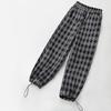 Syborg Women's Fleece-Lined Plaid Cuffed Casual Pants