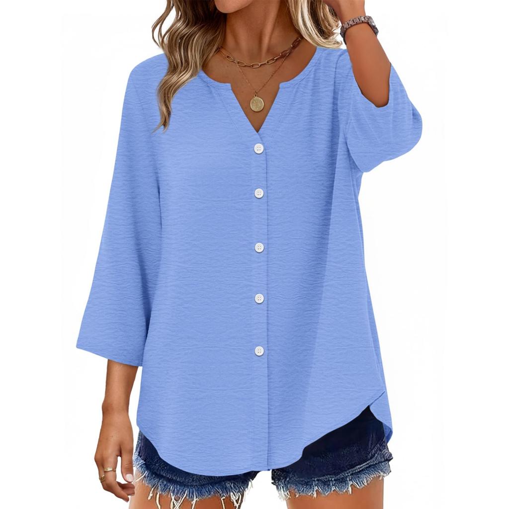Fashionable Women's Cardigan Button Bohemian Top