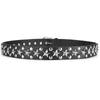 1Pcs Casual Punk Star Rivet Belt Y2K Fashion Black PU Metal Pentagram Rivet Belts Gothic Jeans Skirts Versatile Women Girls Waist Belts