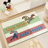 Disney Zootopia Badezimmermatte Saugfähiger & Schnelltrocknender Teppich Cartoon Judy Hopps Nick Wilde Muster Pflegeleichte Badezimmermatte
