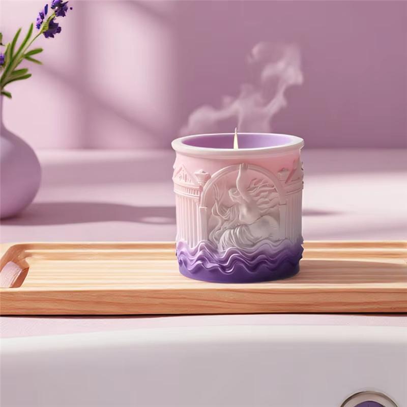 Epoxy Candle Mold Silicone Vase Mold Gypsum Cup Making Mould DIY Gypsum Cup Mold