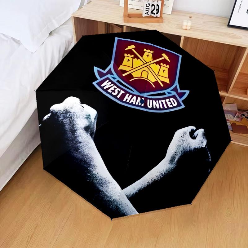1PC hammer Football Printed Umbrella Folding umbrella, automatic umbrella 8-Frame for Travel, camping Fan gifts Christmas Gifts