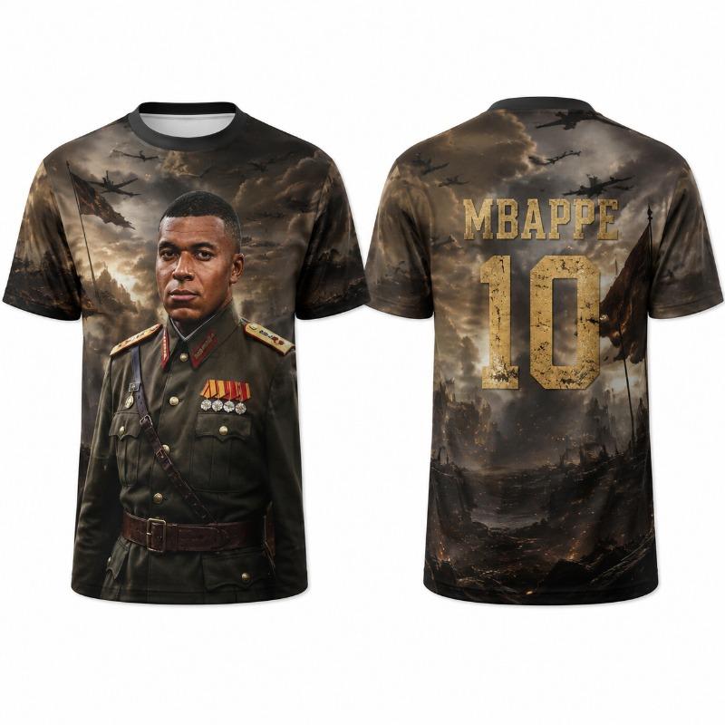 Kylian Mbappe Dictador 2026 Meme Graphic Jersey T-Shirt Men's Women's Y2k Popular Funny Football Tshirt