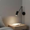 Adjustable Swing Arm Lamp Foldable Wall Light Retro Reading for Readers,