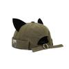 Cute Kids Brimless Hat with Cat Ears Solid Color Design Perfect for Outdoors and Breathable