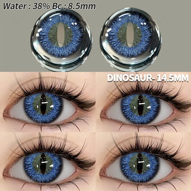Eyeshare Cosplay Color Contact Lenses for Eyes Halloween Lenses Blue Eye Contacts Black Lenses Yearly 14.5mm