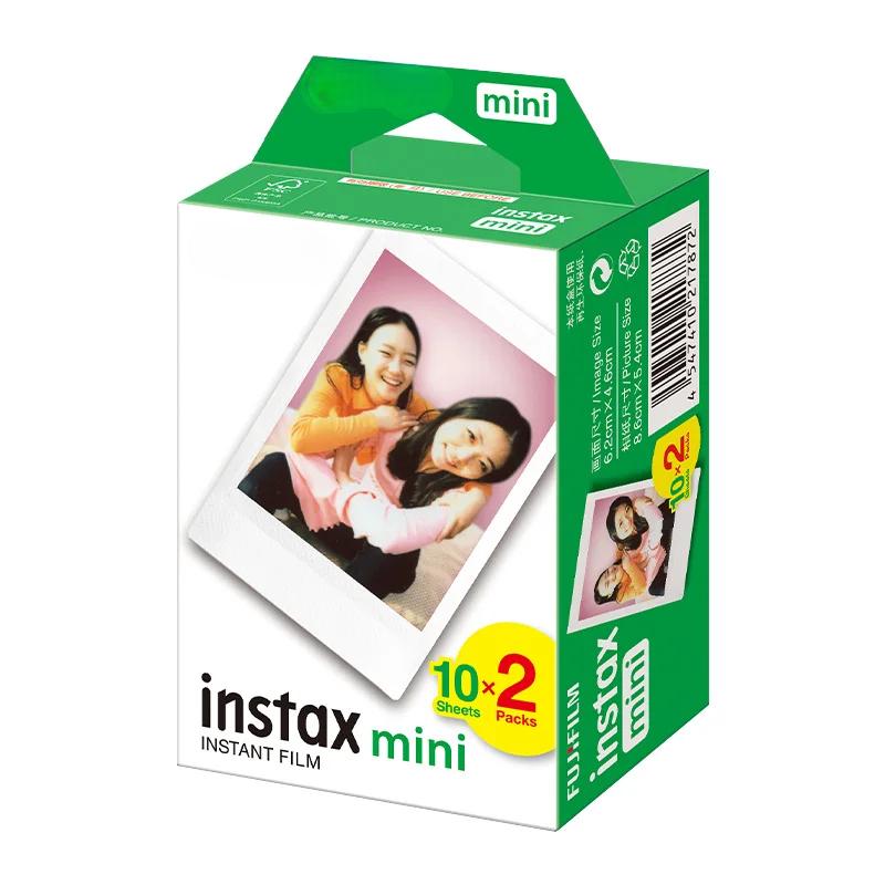10/20 Sheets Fujifilm Instax Mini White Edge Films Photo Paper Films For Fujifilm Instant Mini 11 9 8 25 50s Fuji Camera Paper