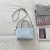 Fashion Women's Cute Bow Handbag Kawaii Sweet Mini Tote Bag PU Leather Top Handle Crossbody Cellphone Purse for Daily