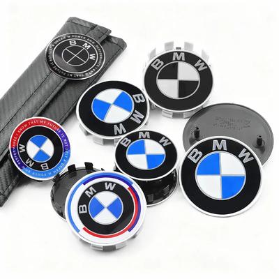7Pcs Steering Wheel Center Sticker Front Rear Car Badge Wheel Hub Center Cover For M X1F48 E12 F22 F87 X3F25 E61 F16 G15