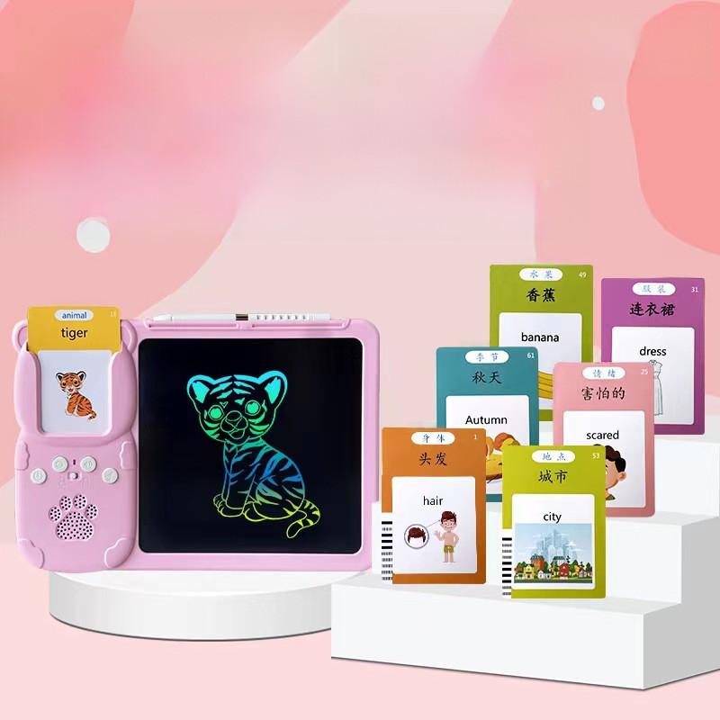 

Writing Lcd Kids Tablet With Card Doodle Drawing Board Creative Educational Fun PINK