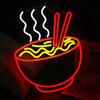 Ramen Neon Sign for Wall Decor Noodle LED Neon Lights Dimmable Food Noodle Light Up Signs LED Neon Signs for Japanese Resturant Home Bar Kitchen Room