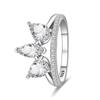 Anelli Semplici in Argento 925 Stella Diamante Lucida Cuore Pietra Blu Gemma Coppia Fedina Liscia Gioiello Regalo per Matrimonio Fidanzamento