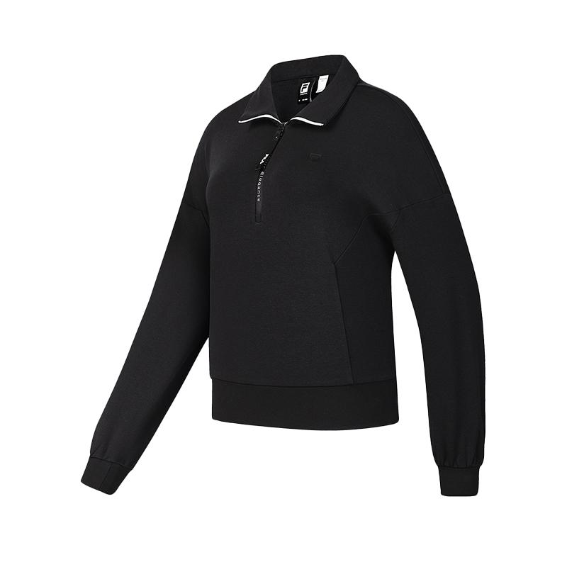New FILA Fitness Series Sweatshirt Women's Pitch Black A11W441210FBK