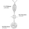 Collana Ciondolo Stella a Cinque Punte Svuotata a Forma di S con Doppio Foro Design Versatile Nodo Miko Gioielli